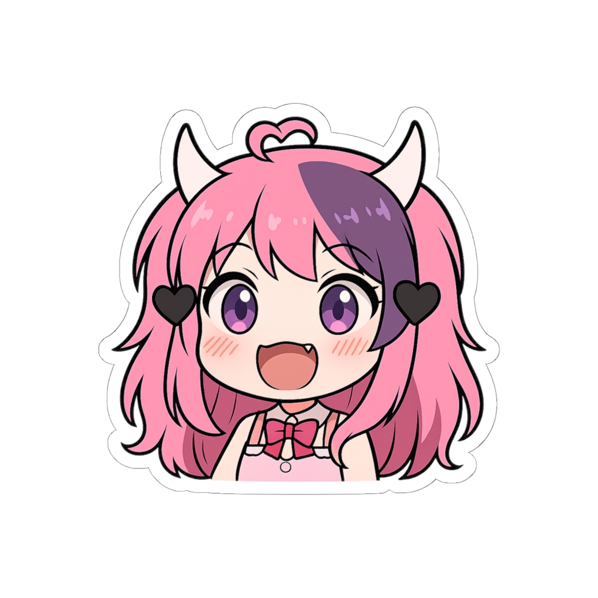 Ironmouse Anime VTuber Girl Sticker | Adorable Gremlin Vinyl Decal