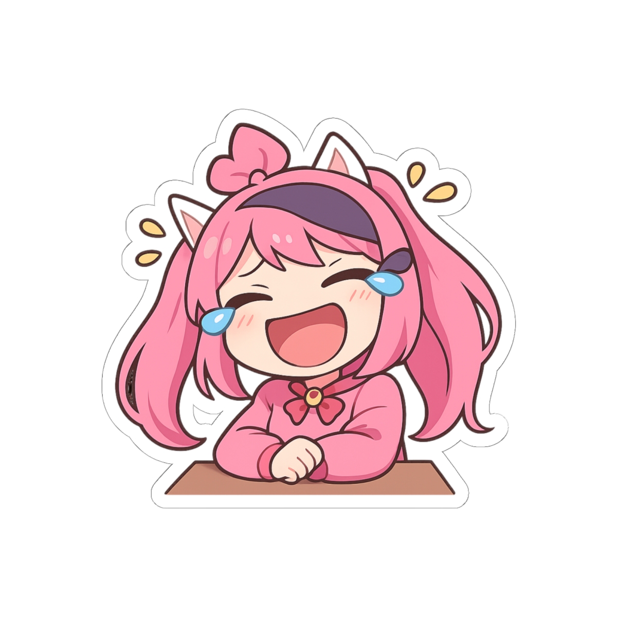 Ironmouse Waifu Sticker | Cute Pink-Haired VTuber Decal
