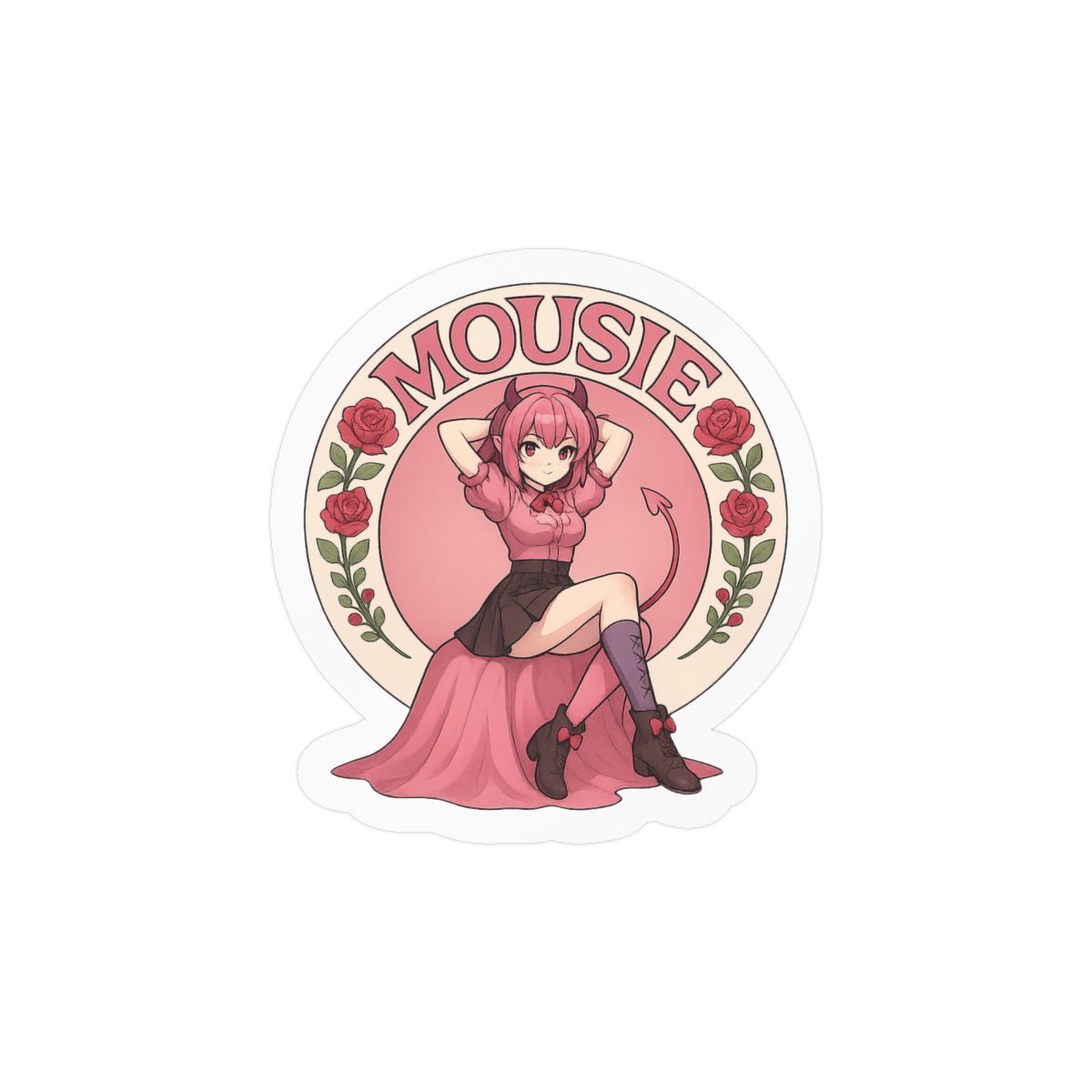 Ironmouse Chibikuma Cute VTuber Sticker | Adorable Decal