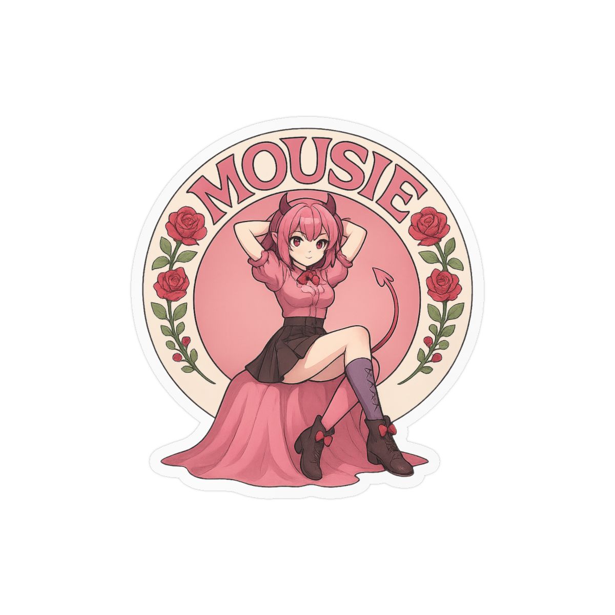Ironmouse Chibikuma Cute VTuber Sticker | Adorable Decal