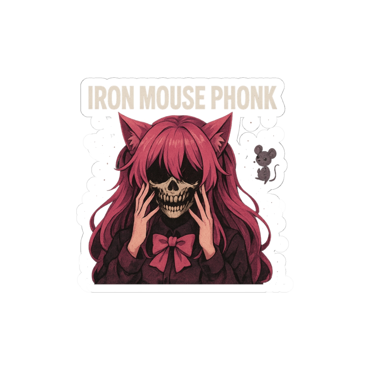 Ironmouse Phonk CD Sticker | Retro Vinyl Decal