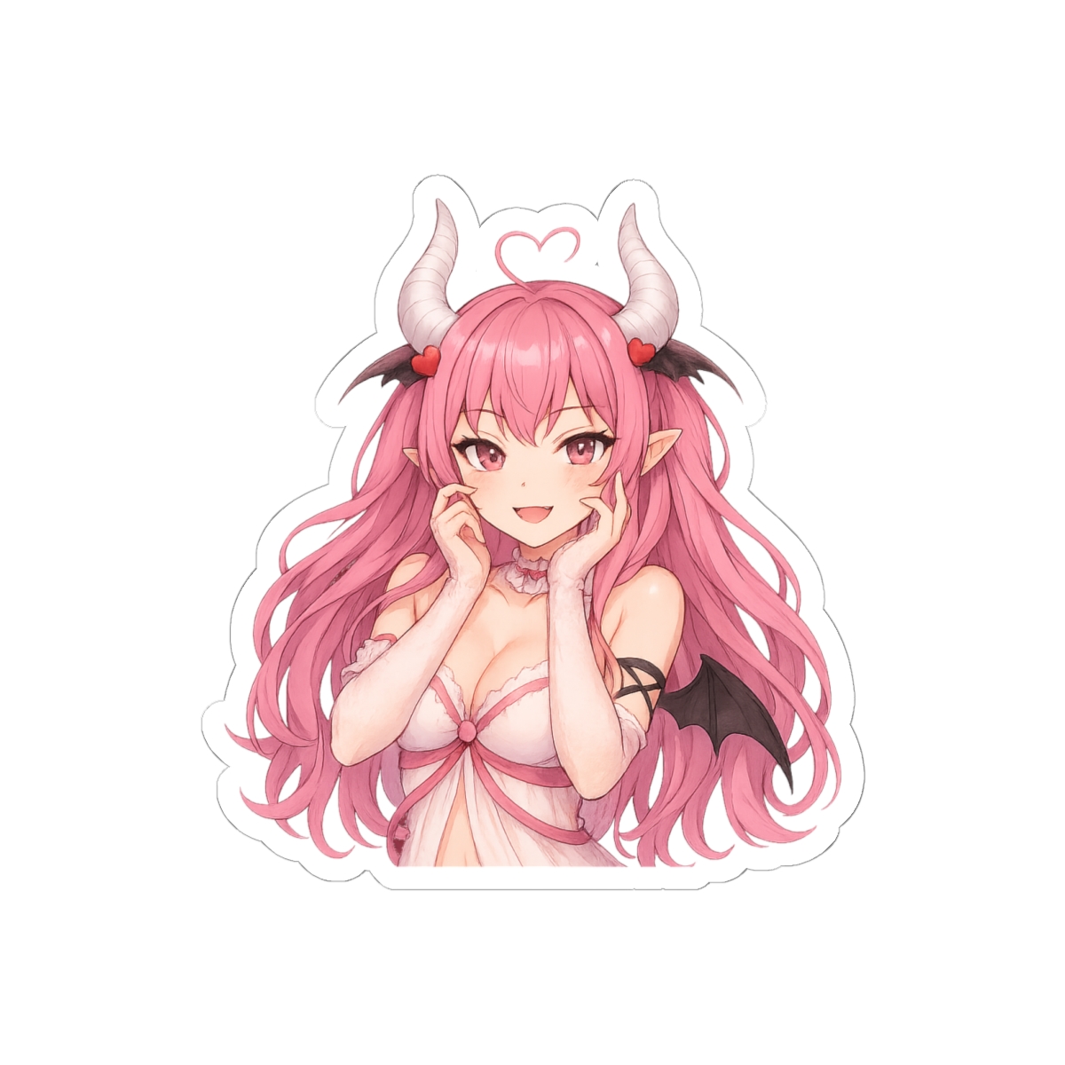 Ironmouse Waifu Pink-Haired Anime Streamer Sticker | Cute Vinyl Decal