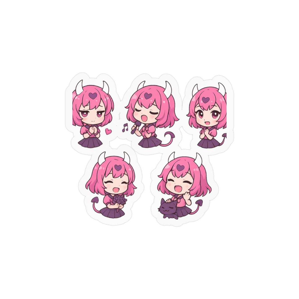Ironmouse Chibi Gremlin | VTuber Sticker, Cute Vinyl Decal, Anime Fan Gift